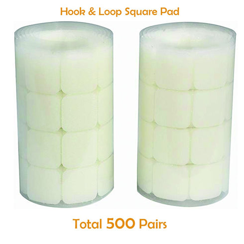 White Hook and Loop Dots